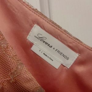 Love & Friends lace flowery pink dress